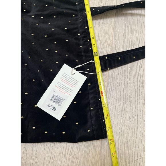SEZANE Tote bag - Black / Gold Embroidered Polka Dots - Sézane NWT - Picture 4 of 5